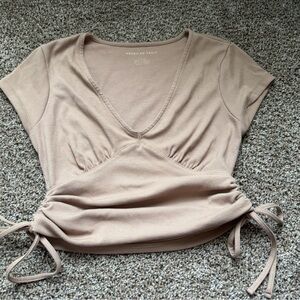 American Eagle Outfitters Women's Tan Top